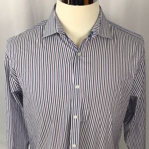 🔵 Vince Camuto slim fit button down striped shirt